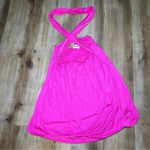 Filly Flair Bibi Hot Pink Criss Cross Top Size Medium
